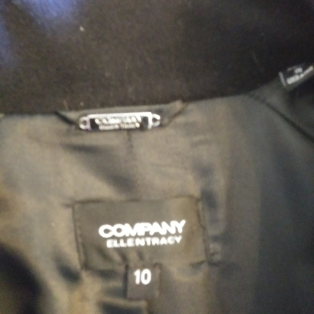Company Ellentracy size 10 women's wool black coat - Picture 3 of 6